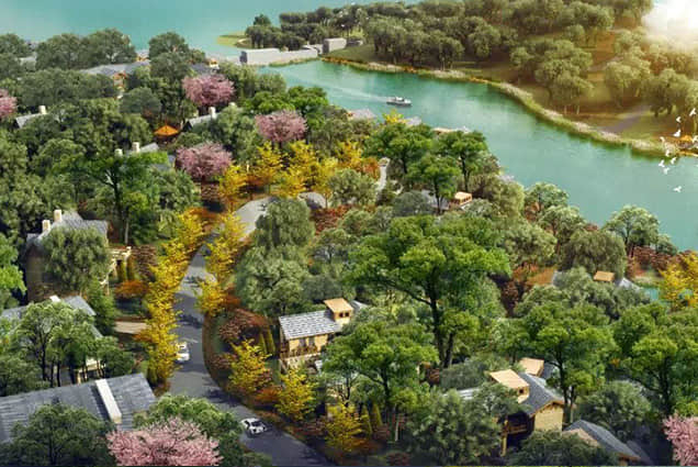 小鎮(zhèn)自然生態(tài)景觀設(shè)計(jì)效果圖